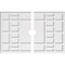 Ekena Millwork Beaux Architectural Grade PVC Ceiling Medallion, 36"W x 24"H x 3"ID x 12 1/2"C x 1"P, Two-Piece CMP36X24BX2-03000 - alternate 1